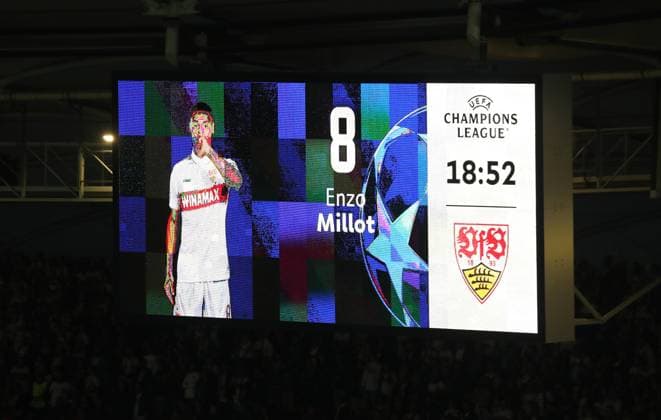 01 10 24 VfB Stuttgart AC Sparta Prague Germany, Stuttgart, 01 10 2024, Football, UEFA Champions League, VfB Stuttgart AC Sparta Prague VfB Stuttgart Scoreboard 1 0 Goalscorer VFB Enzo Millot