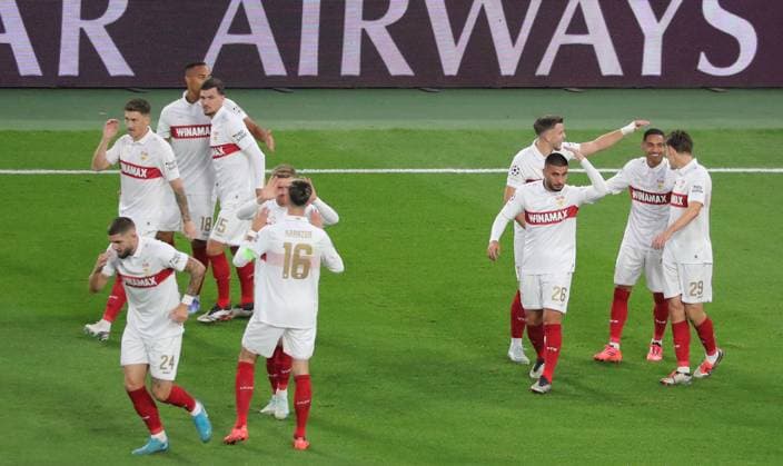 01 10 24 VfB Stuttgart AC Sparta Prague Germany, Stuttgart, 01 10 2024, Football, UEFA Champions League, VfB Stuttgart AC Sparta Prague VfB Stuttgart Enzo Millot re 1 0 goal VFB jubilant