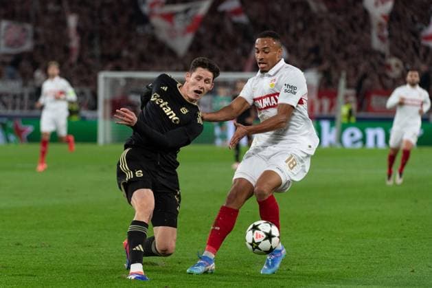 v li Martin Vitik AC Sparta Prague, 41 , Jamie Leweling VfB Stuttgart 18 GER, VfB Stuttgart vs AC Sparta Prague, Football, Men, UEFA Champions League, Matchday 2, Season 2024 2025, 01 10 2024, GER, VfB Stuttgart vs AC Sparta Prague, Football, Men, UEFA Champions League, Matchday 2, Season 2024 2025, 01 10 2024 Stuttgart Copyright: xEibner-Pressefoto WolfgangxFrankx EP_WFK
