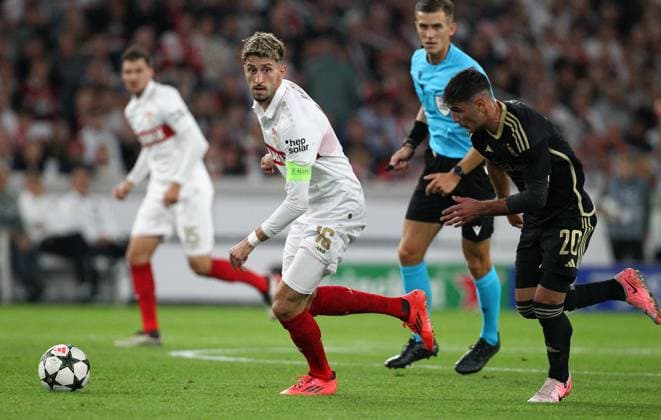 Karazor - Laci , VfB Stuttgart - Sparta Prag, Uefa Champions League , Fußball , in der MHP Arena, Stuttgart, Baden-Württemberg , Deutschland . Oktober 01, 2024 - Photo by: Davide Elias Ipa Photo Pressefoto DENL Copyright: xx
