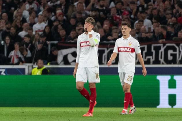 Goal for 1 1 by Kaan Kairinen AC Sparta Prague, 06 frustration for Atakan Karazor VfB Stuttgart, 16 , Anthony Rouault VfB Stuttgart 29 , GER, VfB Stuttgart vs AC Sparta Prague, Football, Men, UEFA Champions League, Matchday 2, Season 2024 2025, 01 10 2024, GER, VfB Stuttgart vs AC Sparta Prague, Football, Men, UEFA Champions League, Matchday 2, Season 2024 2025, 01 10 2024 Stuttgart Copyright: xEibner-Pressefoto WolfgangxFrankx EP_WFK