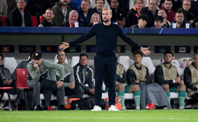 FOOTBALL CHAMPIONS LEAGUE SEASON 2024 2025 Preliminary Round 2 Matchday VfB Stuttgart Sparta Prague 01 10 2024 Coach Sebastian Hoeness VfB Stuttgart