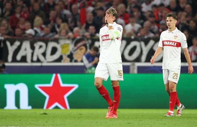 Karazor nach Tor 1-1, VfB Stuttgart - Sparta Prag, Uefa Champions League , Fußball , in der MHP Arena, Stuttgart, Baden-Württemberg , Deutschland . Oktober 01, 2024 - Photo by: Davide Elias Ipa Photo Pressefoto DENL Copyright: xx