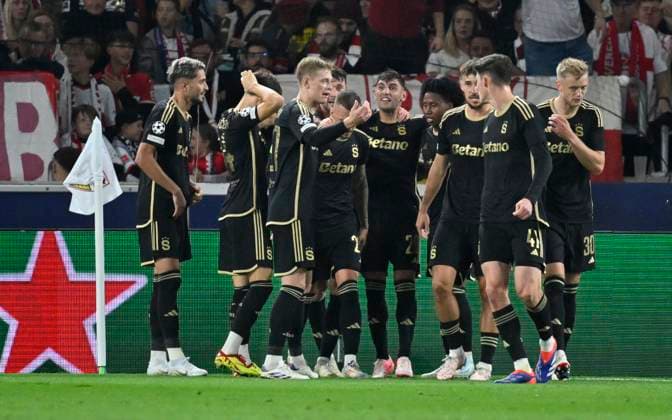 GOAL for 1 1 Kaan Kairinen AC Sparta Prague 06 Free kick Goal celebration Champions League VfB Stuttgart vs AC Sparta Prague 01 10 2024 DFL REGULATIONS PROHIBIT ANY USE OF PHOTOGRAPHS AS IMAGE SEQUENCES AND OR QUASI VIDEO VfB Stuttgart vs AC Sparta Prague