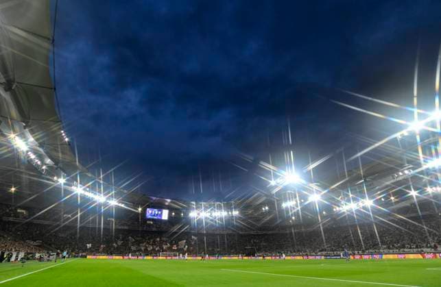 Uebersicht stimmungsvoll MHPArena Flutlicht Innenraum Champions League VfB Stuttgart vs AC Sparta Prague 01 10 2024 DFL REGULATIONS PROHIBIT ANY USE OF PHOTOGRAPHS AS IMAGE SEQUENCES AND OR QUASI VIDEO VfB Stuttgart vs AC Sparta Prague