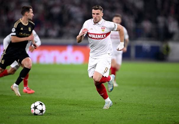 FOOTBALL CHAMPIONS LEAGUE SEASON 2024 2025 Preliminary Round 2 Matchday VfB Stuttgart Sparta Prague 01 10 2024 Ermedin Demirovic VfB Stuttgart
