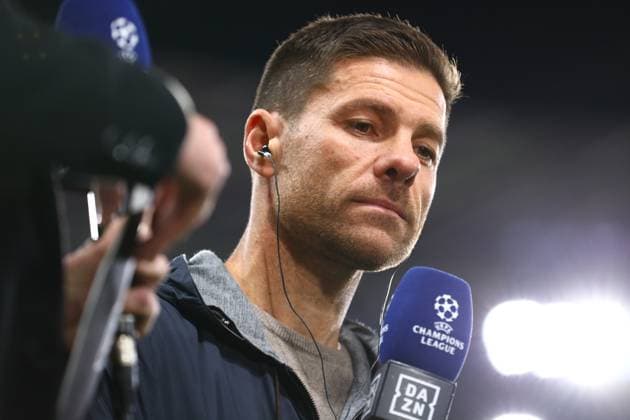 Coach Xabi Alonso Bayer 04 Leverkusen Bayer 04 Leverkusen vs AC Milan, Football, UEFA Champions League, Matchday 2, 01 10 2024 Photo kolbert press Ant Palmer BayArena NRW Germany Copyright: xkolbert-press AntxPalmerx