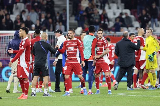 SOCCER - UEFA CL, RBS vs Brest SALZBURG,AUSTRIA,01.OCT.24 - SOCCER - UEFA Champions League, Red Bull Salzburg vs Stade Brestois 29. Image shows Mathias Pereira Lage (Brest).  GEPAxpictures xMathiasxMandl