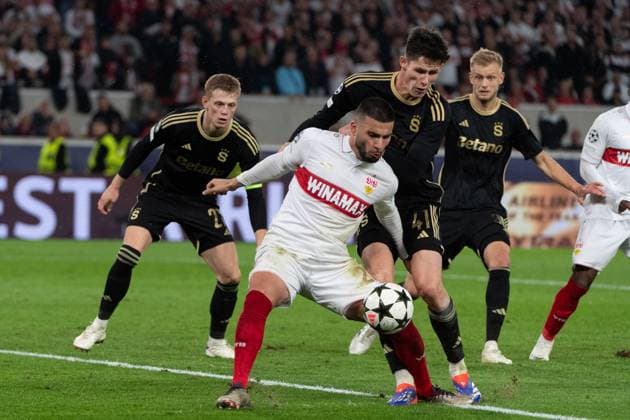 v li Deniz Undav VfB Stuttgart 26 , Martin Vitik AC Sparta Prague, 41 GER, VfB Stuttgart vs AC Sparta Prague, Football, Men, UEFA Champions League, Matchday 2, Season 2024 2025, 01 10 2024, GER, VfB Stuttgart vs AC Sparta Prague, Football, Men, UEFA Champions League, Matchday 2, Season 2024 2025, 01 10 2024 Stuttgart Copyright: xEibner-Pressefoto WolfgangxFrankx EP_WFK