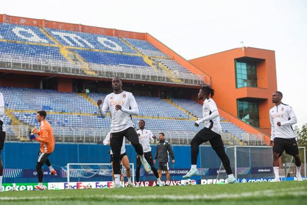 Monaco training session MD-1 Monaco squad during a training session ahead UEFA Champions League match between Dinamo Zagreb and Monaco at Maksimir Stadion in Zagreb, Croatia on October 1, 2024.  LukaxStanzl PIXSELL
