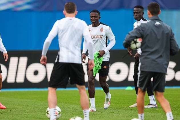 Monaco training session MD-1 Lamine Camara of Monaco during a training session ahead UEFA Champions League match between Dinamo Zagreb and Monaco at Maksimir Stadion in Zagreb, Croatia on October 1, 2024.  LukaxStanzl PIXSELL
