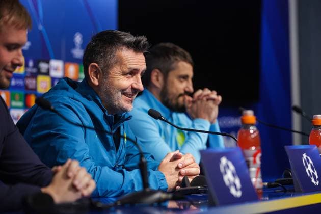 Dinamo Zagreb MD-1 press conference, PK, Pressekonferenz Dinamo Zagreb Head Coach Nenad Bjelica speaks during a Dinamo Zagreb press conference ahead UEFA Champions League match between Dinamo Zagreb and Monaco at Maksimir Stadion in Zagreb, Croatia on October 1, 2024.  LukaxStanzl PIXSELL