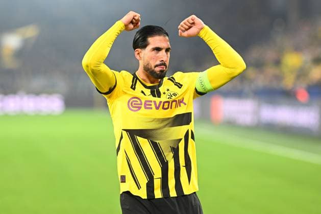 Emre Can of Borussia Dortmund celebrates scoring the opening goal for their side from the penalty spot Borussia Dortmund v Celtic, UEFA Champions League, Group Stage, Football, Signal Iduna Park, Dortmund, Germany, 01 Oct 2024 EDITORIAL USE ONLY No use with unauthorised audio, video, data, fixture lists, club league logos or live services. Online in-match use limited to 120 images, no video emulation. No use in betting, games or single club league player publications. Copyright: xMichaelxTitgemeyer Shutterstockx 14750161p