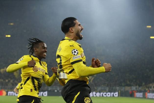 DORTMUND - Emre Can of Borussia Dortmund celebrates 1-0 during the UEFA Champions League match between Borussia Dortmund and Celtic FC at the Signal Iduna Park on Oct. 01, 2024 in Dortmund, Germany. ANP Hollandse Hoogte BART STOUTJESDIJK UEFA Champions League 2024 25 League Phase MD2 2024 25 xVIxANPxSportx xBartxStoutjesdijkxIVx 509869026 originalFilename: 509869026.jpg