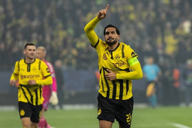 UEFA Champions League Borussia Dortmund Celtic Glasgow 01 10 2024 Emre Can Borussia Dortmund, 23 celebrating after the goal, 1 0 UEFA Champions League Borussia Dortmund Celtic Glasgow Signal Iduna Park, Dortmund 01 10 2024 Copyright: xBEAUTIFULxSPORTS Buriakovx