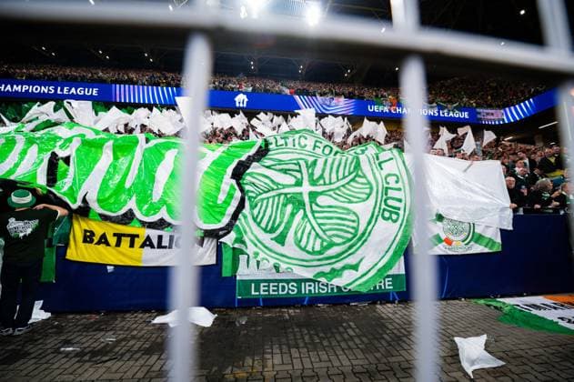 01 10 2024 Football, 2024 2025, Champions League, Group stage, Matchday 2, Borussia Dortmund Celtic Glasgow Fans Celtic with a choreography