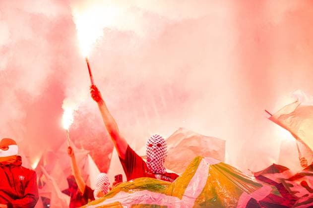 01 10 2024 Football, 2024 2025, Champions League, Group stage, Matchday 2, Borussia Dortmund Celtic Glasgow Fans Celtic with a choreography and pyrotechnics
