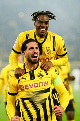 Champions League 24 25 , Matchday 2 Borussia Dortmund Celtic Glasgow, Signal Iduna Park, Emre Can Borussia Dortmund celebrates after his goal for 1 0 DFB DFL REGULATIONS PROHIBIT ANY USE OF PHOTOGRAPHS AS IMAGE SEQUENCES AND OR QUASI VIDEO Copyright: HMBxMedia JoachimxBywaletz