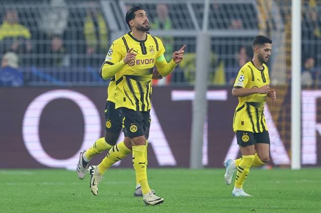 01 10 2024, Football, UEFA Champions League, Borussia Dortmund Celtic Glasgow, Matchday 2, Signal Iduna Park, Season 2024 2025 Goal celebration after the 1 0 by Emre Can BVB 23 North Rhine-Westphalia Germany