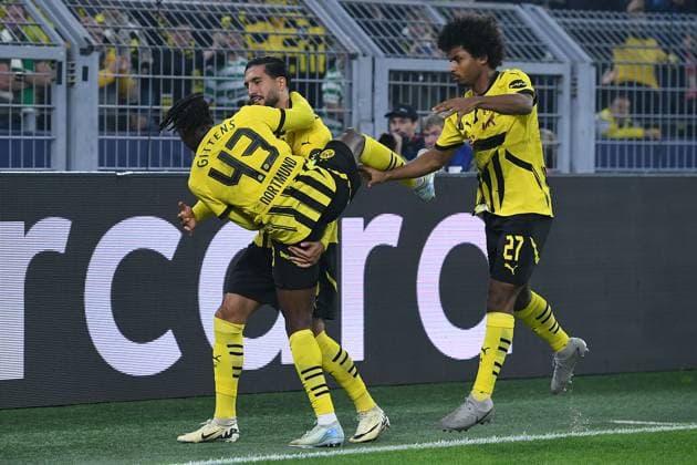 Soccer Champions League 2 Matchday Borussia Dortmund Celtic Glasgow on 01 10 2024 at Signal Iduna Park in Dortmund Goal celebration to 1 0 by Emre Can Dortmund xRx
