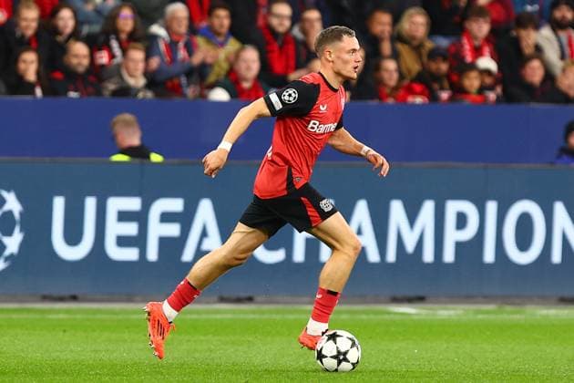 Florian Wirtz 10 Bayer 04 Leverkusen Bayer 04 Leverkusen vs AC Milan, Football, UEFA Champions League, Matchday 2, 01 10 2024 Photo kolbert press Ant Palmer BayArena NRW Germany Copyright: xkolbert-press AntxPalmerx