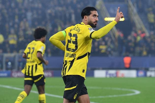 Soccer Champions League 2 Matchday Borussia Dortmund Celtic Glasgow on 01 10 2024 at Signal Iduna Park in Dortmund Goal celebration to 1 0 by Emre Can Dortmund xRx