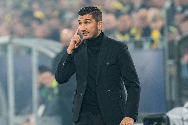 01 10 2024, Borussia Dortmund vs Celtic Glasgow, UEFA Champions League, Matchday 2 Nuri Sahin Borussia Dortmund, Coach Mimic Gestures Copyright: xBahhoxKarax