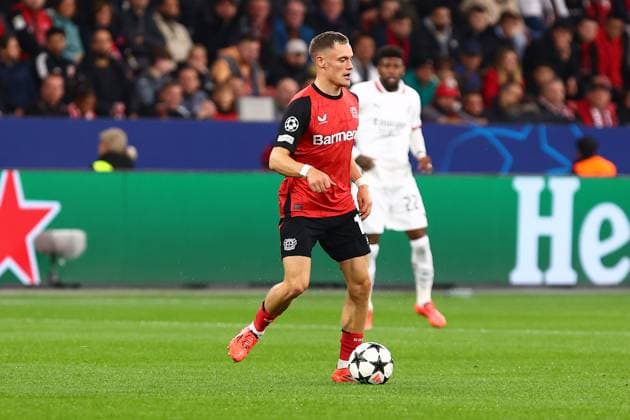 Florian Wirtz 10 Bayer 04 Leverkusen Bayer 04 Leverkusen vs AC Milan, Football, UEFA Champions League, Matchday 2, 01 10 2024 Photo kolbert press Ant Palmer BayArena NRW Germany Copyright: xkolbert-press AntxPalmerx