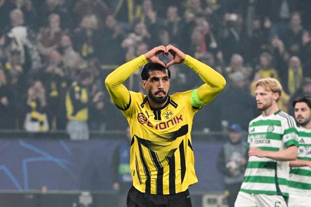 Goal celebration for 1 0 by Emre Can 23 Borussia Dortmund , Borussia Dortmund vs Celtic Glasgow, Soccer, Champions League, Matchday 2, 01 10 2024 Dortmund Nordrhein Westfalen Germany Copyright: xkolbert-press MarcxNiemeyerx