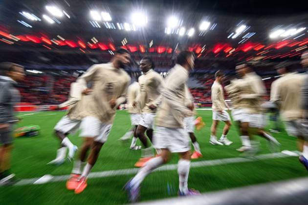 LEVERKUSEN, GERMANY - 1 OCTOBER, 2024: Rafael Leao, The UEFA Champions League match between Bayer 04 Leverkusen vs AC Milan at BayArena  Copyright: xVItaliixKliuievx