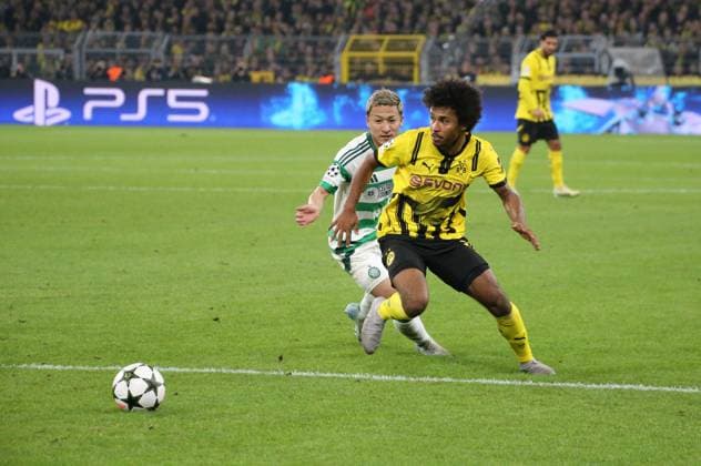 01 10 2024, xgrfx, Football UEFA Champions League, Borussia Dortmund Celtic Glasgow emspor, v l Tor, Karim Adeyemi Borussia Dortmund DFL DFB REGULATIONS PROHIBIT ANY USE OF PHOTOGRAPHS as IMAGE SEQUENCES and or QUASI VIDEO Dortmund
