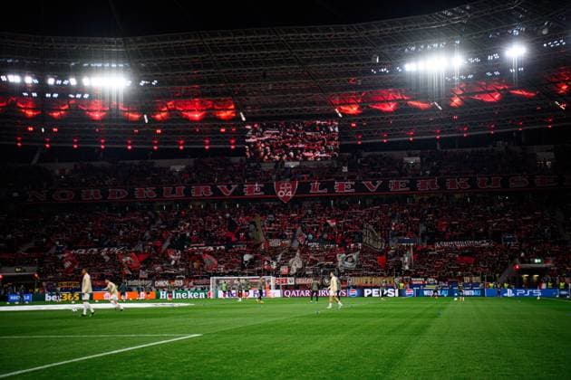 LEVERKUSEN, GERMANY - 1 OCTOBER, 2024: The UEFA Champions League match between Bayer 04 Leverkusen vs AC Milan at BayArena  Copyright: xVItaliixKliuievx