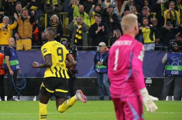 01 10 2024, xgrfx, Football UEFA Champions League, Borussia Dortmund Celtic Glasgow emspor, v l Tor, Serhou Guirassy Borussia Dortmund DFL DFB REGULATIONS PROHIBIT ANY USE OF PHOTOGRAPHS as IMAGE SEQUENCES and or QUASI VIDEO Dortmund