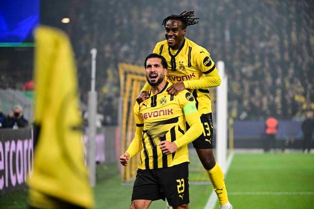 Goal celebration for 1 0 by Emre Can 23 Borussia Dortmund , Borussia Dortmund vs Celtic Glasgow, Soccer, Champions League, Matchday 2, 01 10 2024 Dortmund Nordrhein Westfalen Germany Copyright: xkolbert-press MarcxNiemeyerx