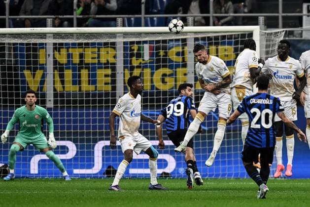 Db Milano 01 10 2024 - Champions League Inter-Stella Rossa foto Daniele Buffa Image nella foto: gol Hakan Calhanoglu 