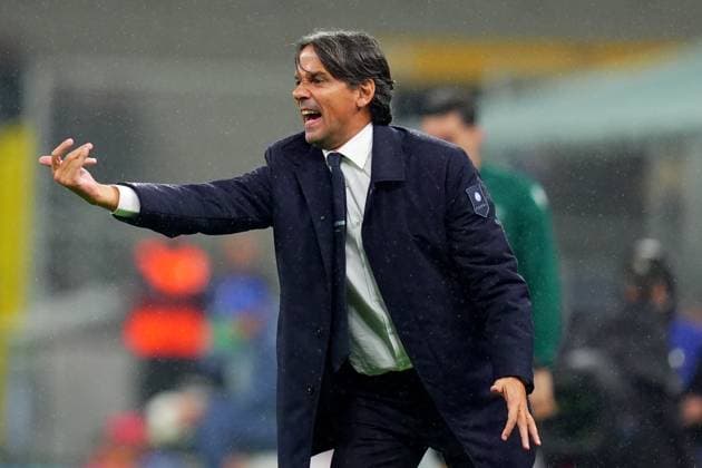 Inter Milan& x2019;s head coach Simone Inzaghi during the Uefa Champions League soccer match between Inter and Fc Crvena at the San Siro Stadium in Milan, north Italy -Tuesday , October 1th , 2024. - Soccer .  Copyright: xSpada LaPressex