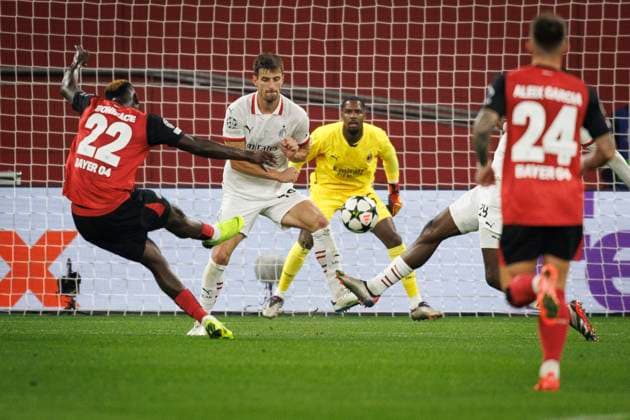 UEFA Champions League, Bayer 04 Leverkusen AC Milan 01 10 2024 Victor Boniface Bayer 04 Leverkusen, 22 draws UEFA Champions League, Bayer 04 Leverkusen AC Milan, Matchday 2 on 01 10 2024 at the BayArena in Leverkusen Copyright: xBEAUTIFULxSPORTS AxelxKohringx