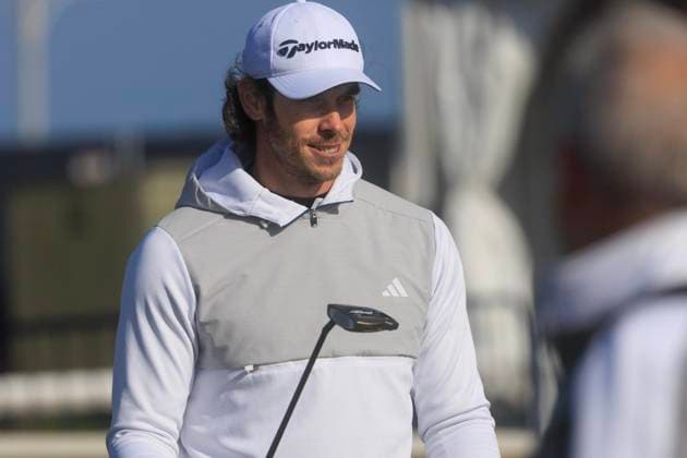1st October 2024; Old Course at St Andrews, St Andrews, Fife, Scotland; Alfred Dunhill Links Golf Championship, Second Practice Day; Welsh former footballer Gareth Bale on the putting green of the Old Course, St Andrews before a practice round ahead of the Dunhill Links Championship  ActionPlus12698743 DavidxYoung
