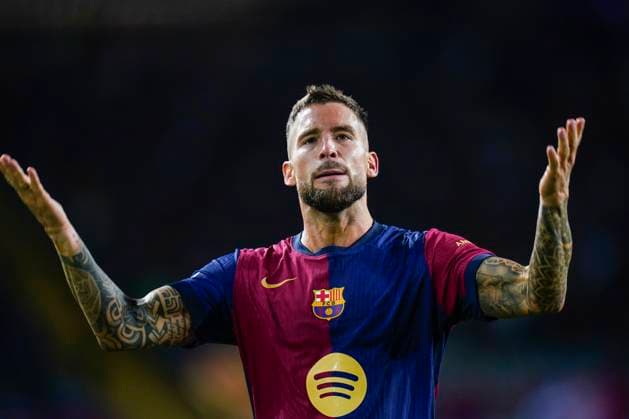 ESP: FC Barcelona, Barca v BSC Young Boys. UEFA Champions League match. Date 2 Inigo Martinez of FC Barcelona celebrates the 3-0during the UEFA Champions League match, date 2, second leg, between FC Barcelona and BSC Young Boys played at Camp Nou Stadium on October 1, 2024 in Barcelona Spain. kpng Copyright: xSergioxRuizx xImagox PS_241001_BAR_YOU_047