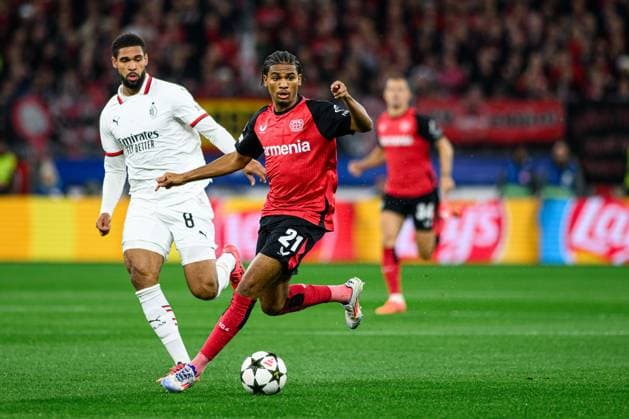 LEVERKUSEN, GERMANY - 1 OCTOBER, 2024: Amine Adli, The UEFA Champions League match between Bayer 04 Leverkusen vs AC Milan at BayArena  Copyright: xVItaliixKliuievx