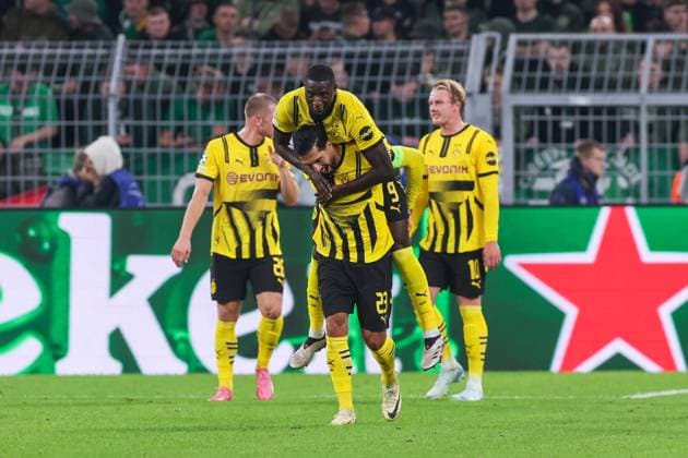 01 10 2024, Football, Season 2024 2025, UEFA Champions League, Matchday 2, Borussia Dortmund Celtic Glasgow, v l Emre Can Borussia Dortmund , Serhou Guirassy Borussia Dortmund celebrate the goal for 4 1, Dortmund Signal Iduna Park NRW Germany xRHR PHOTO DEx Copyright: DennisxEwert RHR-FOTOx RHR-FOTO DE