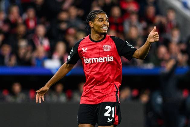 LEVERKUSEN, GERMANY - 1 OCTOBER, 2024: Amine Adli, The UEFA Champions League match between Bayer 04 Leverkusen vs AC Milan at BayArena  Copyright: xVItaliixKliuievx