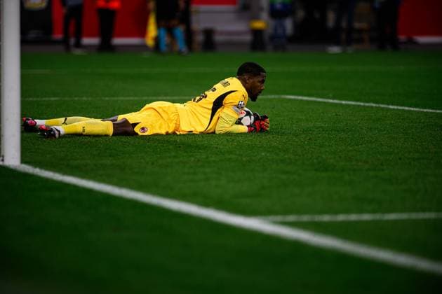LEVERKUSEN, GERMANY - 1 OCTOBER, 2024: Mike Maignan, The UEFA Champions League match between Bayer 04 Leverkusen vs AC Milan at BayArena  Copyright: xVItaliixKliuievx