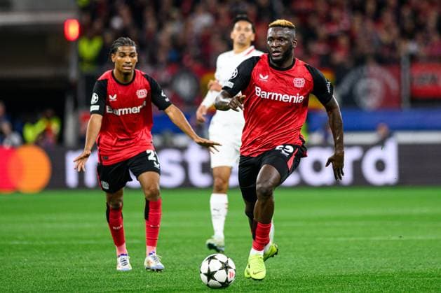LEVERKUSEN, GERMANY - 1 OCTOBER, 2024: Victor Boniface, The UEFA Champions League match between Bayer 04 Leverkusen vs AC Milan at BayArena  Copyright: xVItaliixKliuievx