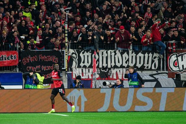 LEVERKUSEN, GERMANY - 1 OCTOBER, 2024: Victor Boniface, The UEFA Champions League match between Bayer 04 Leverkusen vs AC Milan at BayArena  Copyright: xVItaliixKliuievx