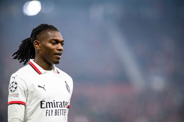 LEVERKUSEN, GERMANY - 1 OCTOBER, 2024: Rafael Leao, The UEFA Champions League match between Bayer 04 Leverkusen vs AC Milan at BayArena  Copyright: xVItaliixKliuievx