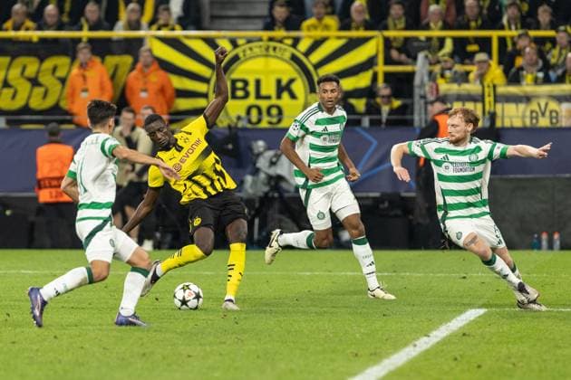 UEFA Champions League Borussia Dortmund Celtic Glasgow 01 10 2024 Serhou Guirassy Borussia Dortmund, 9 with the shot on goal, 6 1 UEFA Champions League Borussia Dortmund Celtic Glasgow Signal Iduna Park, Dortmund 01 10 2024 Copyright: xBEAUTIFULxSPORTS Buriakovx