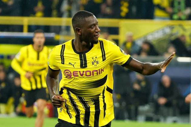 Champions League 24 25 , Matchday 2 Borussia Dortmund Celtic Glasgow, Signal Iduna Park, Serhou Guirassy Borussia Dortmund celebrates after scoring the 6 1 DFB DFL REGULATIONS PROHIBIT ANY USE OF PHOTOGRAPHS AS IMAGE SEQUENCES AND OR QUASI VIDEO Copyright: HMBxMedia JoachimxBywaletz