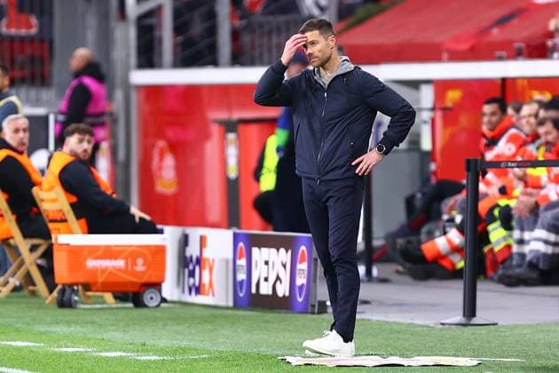 Coach Xabi Alonso Bayer 04 Leverkusen Bayer 04 Leverkusen vs AC Milan, Football, UEFA Champions League, Matchday 2, 01 10 2024 Photo kolbert press Ant Palmer BayArena NRW Germany Copyright: xkolbert-press AntxPalmerx