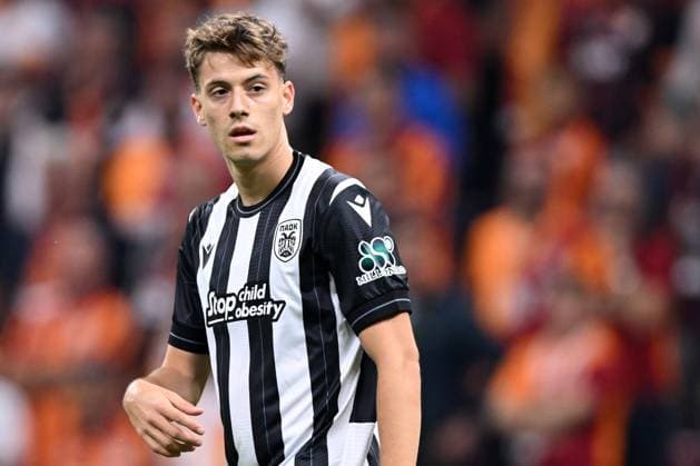 ISTANBUL - Giannis Konstantelias of PAOK Saloniki during the UEFA Europa League match between Galatasaray SK and PAOK FC at the Ali Sami Yen Spor Kompleksi stadium on Sept. 25, 2024 in Istanbul, Turkey. ANP Hollandse Hoogte UEFA Europa League 2024 25 League Phase MD1 2024 25 xVIxANPxSportx xGerritxvanxKeulenxIVx 509883495 originalFilename: 509883495.jpg